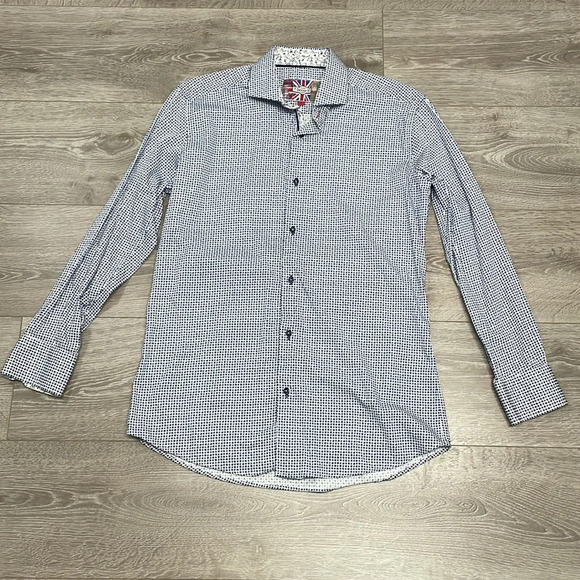 7 Downie St. Long Sleeve Contemporary Fit Button Up Sport Dress Shirts M (4) - Picture 4 of 15